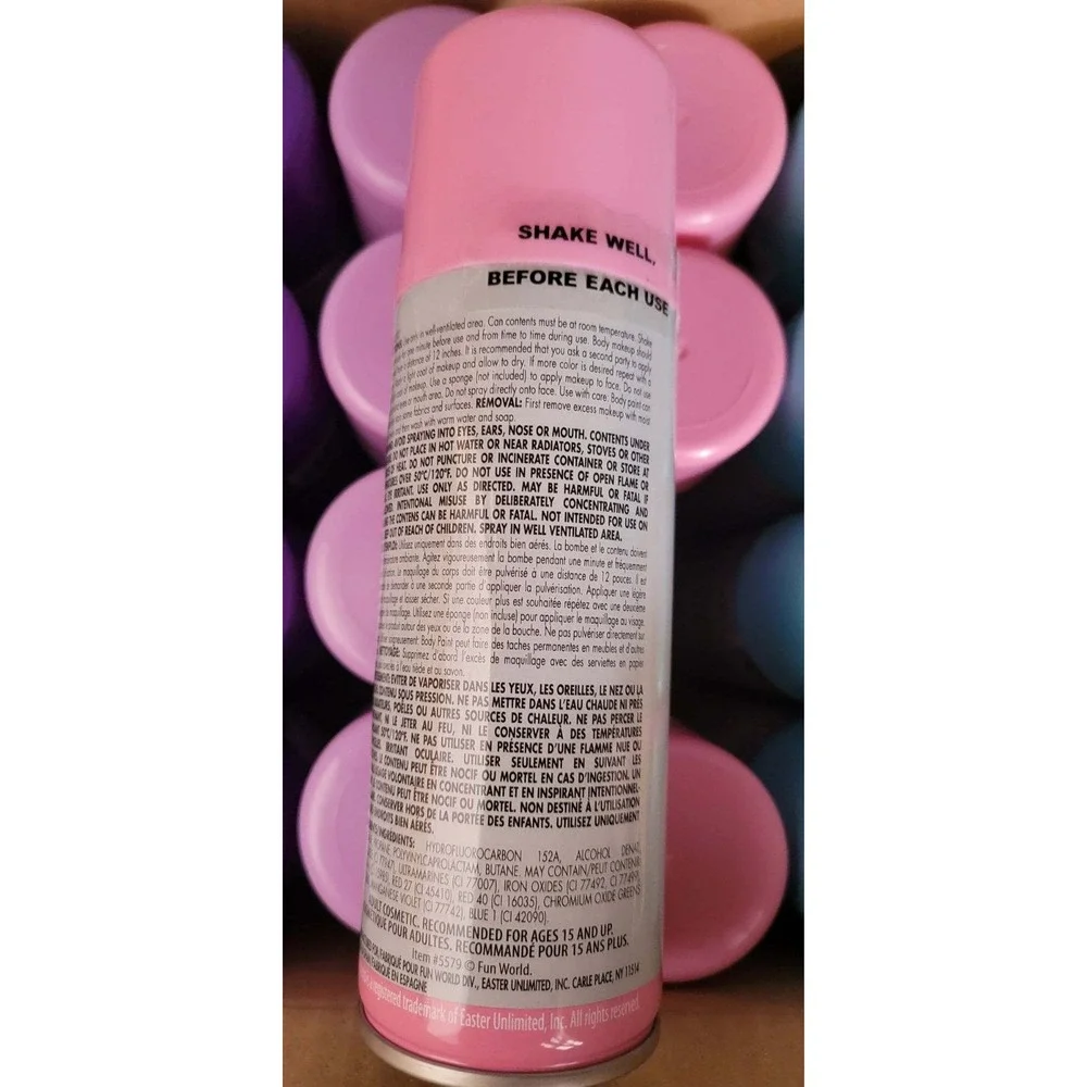 Fun World Lot Of 24 Spray‎ Body Make Up
